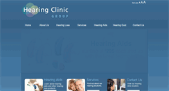Desktop Screenshot of hearingclinicgroup.com